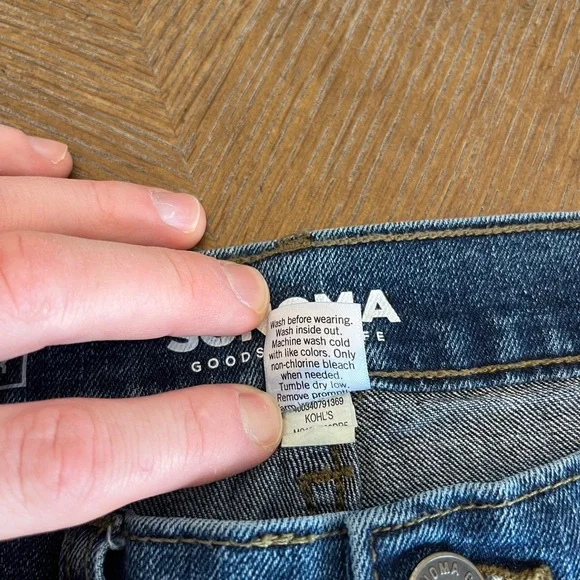 Sonoma Goods For Life Jeans Mens 34x32 Regular Fit Blue Stretch Denim - Picture 9 of 9